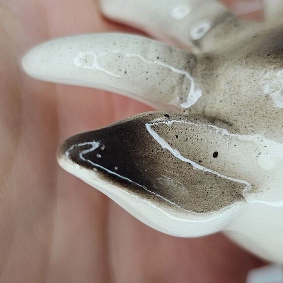 Vintage Ceramic Goat Figurine Lying Down Japan - Picture 9 of 9